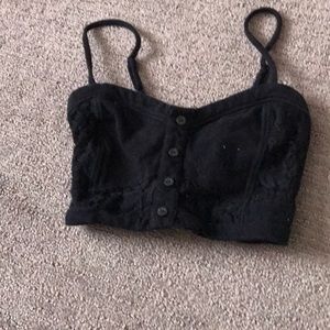 Black crop top